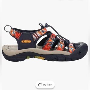 KEEN Africa Women’s Navy and Orange Sandals Size 7.5